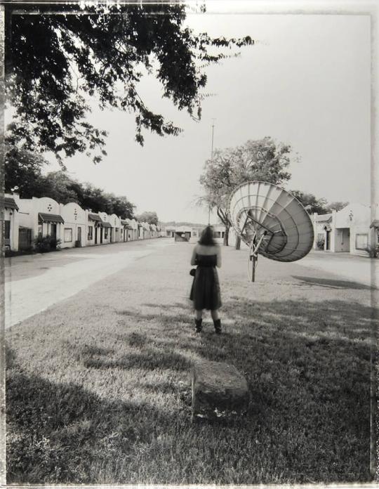 Prostitute and Satellite Dish, Dallas