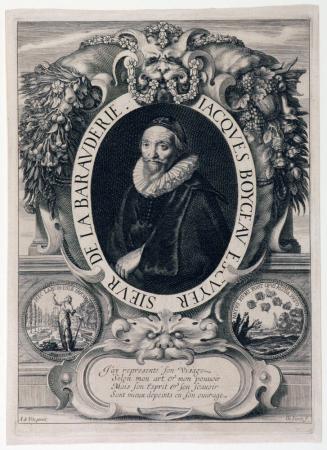 Portrait of Jacques Boyceau, sieur de la Barauderie, frontispiece of Traite du Jardinage selon les raisons de la nature et de l'art