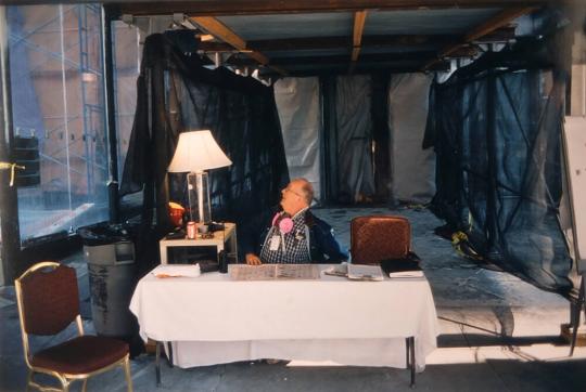 A security guard at The Millenium Hotel on Church Street