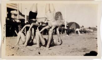 [beach scene acrobatics "March 15 1936"]