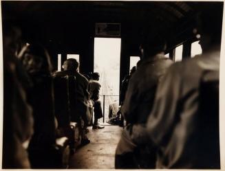 [interior of passenger train]