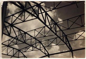 [metal structure with clouds]