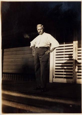 ["The barber at Lake Field Honolulu"]