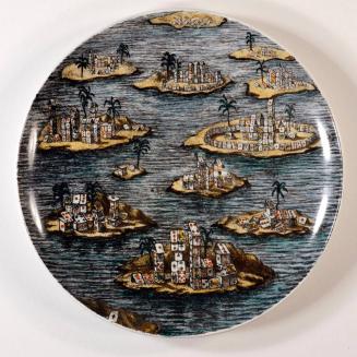 "Città di Carte" Cabinet Plate, No. 4