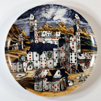 "Città di Carte" Cabinet Plate, no. 6