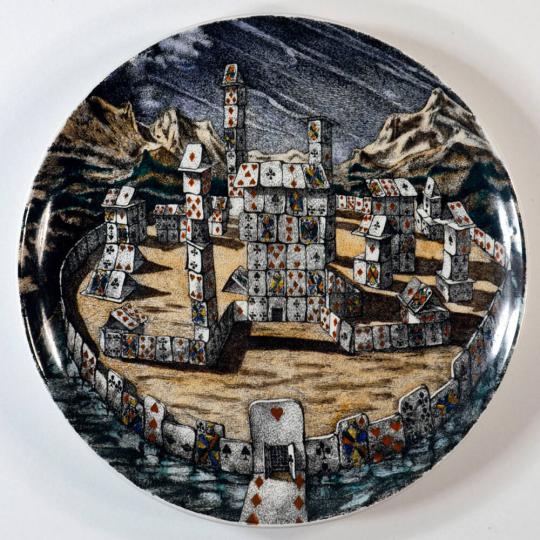 "Città di Carte" Cabinet Plate, no. 7