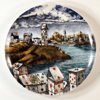 "Città di Carte" Cabinet Plate, no. 8