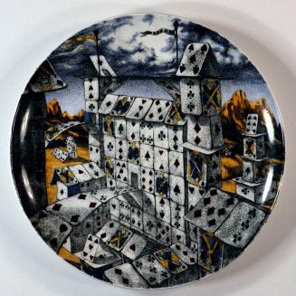 "Città di Carte" Cabinet Plate, no. 9