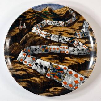 "Città di Carte" Cabinet Plate, no. 10