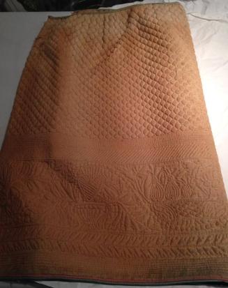 Quilted Dressing Table Skirt, Part of Quilted Dressing Table Skirt, Cover and Valance for Shower