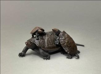 Okimono (Decorative Object) in the form of a Group of Three Terrapins