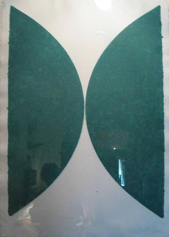 Colored Paper Image II, State (Green Curves)