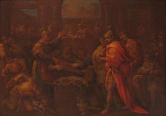 PAINTING ALLEGORY BERTIN PROPHETS KINGS ADORING JEHOVAH FRAMED PRINT  F97X12656