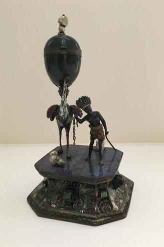 Figure of an Ostrich and Blackamoor