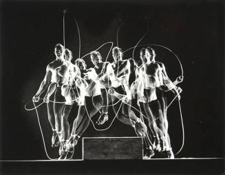Stroboscopic Image of Rope Skipping Champion Gordon Hathaway in Action, NY