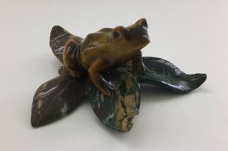 Frog on Lily Pad Leaf