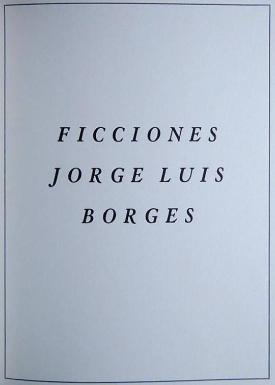 Ficciones (Fictions)