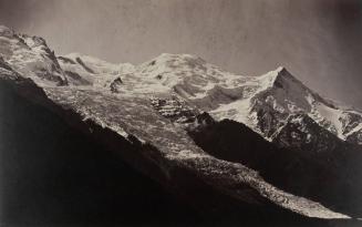 Le Mont Blanc et glacier des Bossons