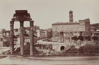 View of the Roman Forum towards the Capitoline Hill, Looking West