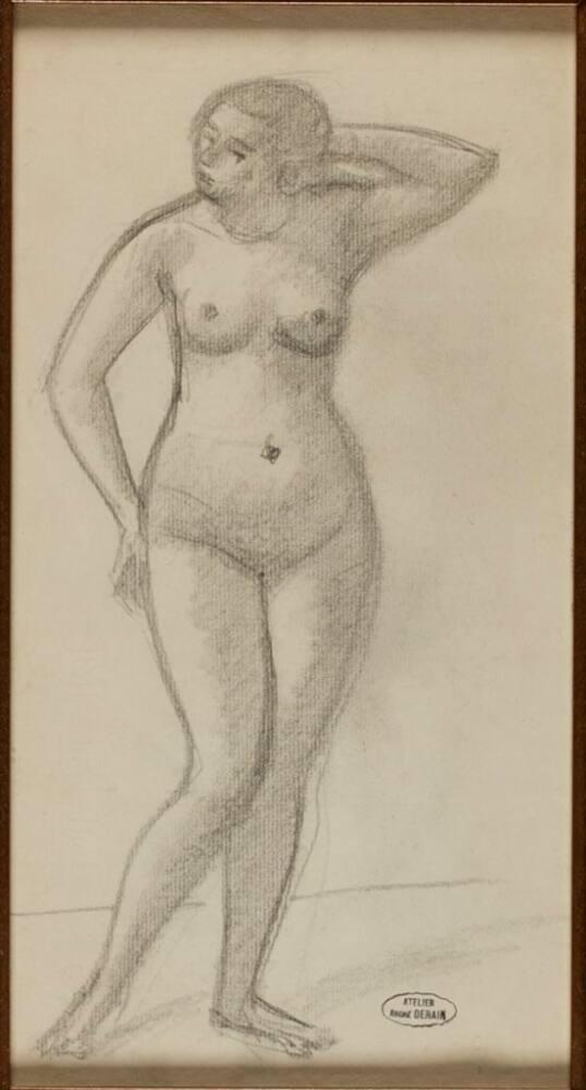 Nude Figure Standing (probably Raymonde Knaublich), All Works