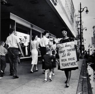 Junienne Briscoe of the Memphis NAACP Protests on Main Street