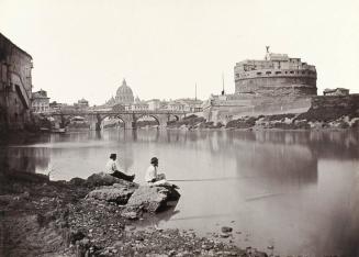 The Castle and Bridge of St. Angelo, View from the Tiber