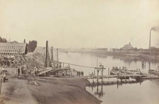 Point-du-Jour Viaduct on the Seine: Foundation of the First Pier and Pile Driving for the Abutment (Auteuil Side)