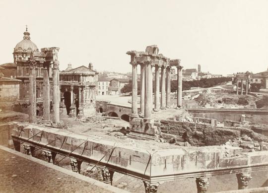 View of the Roman Forum from the Capitoline Hill, Looking East