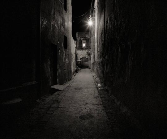 Alleyway beside the Yamuna River, Vrindavan, India