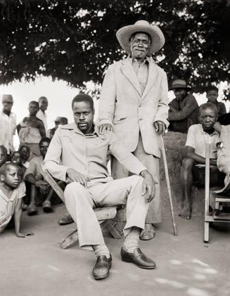 Mozambican Elder, Dotizhi Tenfar, with Section Leader, Abiri Bande, Mozambican Refugee Camp, Nyamithuthu, Malawi