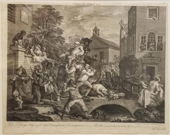 Four Prints of an Election, Plate IV:  Chairing the Members