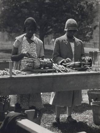 [Two Women Cutting Asparagus]