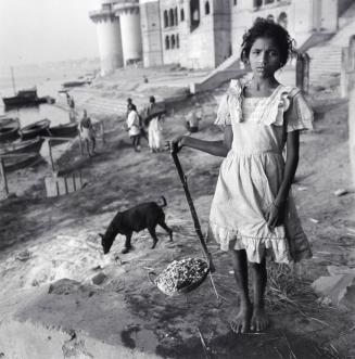 Girl with Ashes at the Burning Ghat, Benares, India