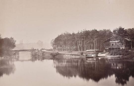 [vue du Pont et Chalet des îles, Bois de Boulogne, Paris]