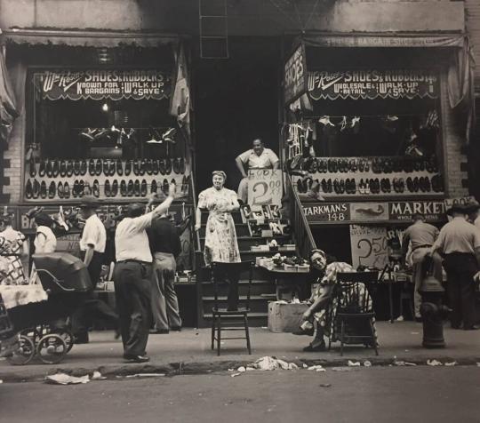 The Greeting at $2.00 Shoes, Lower East Side, N.Y. City