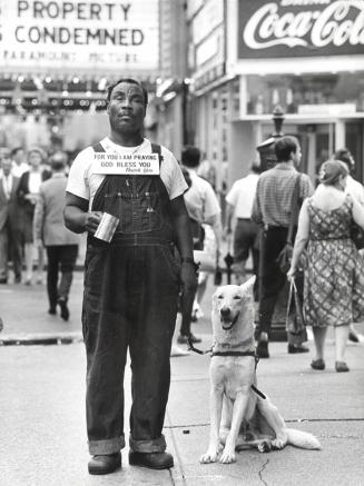 Blind Beggar on Nightly Broadway, NYC