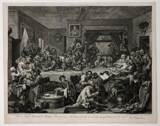 Four Prints of an Election, Plate I:  An Election Entertainment