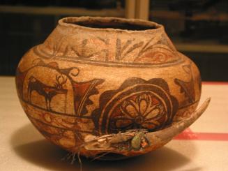 Jar (Olla) with Deer and Floral Design