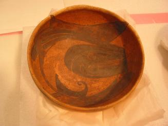 Bowl with Abstract Bird Design