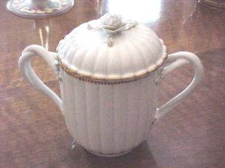 Two-Handled Cup with Cover and Saucer