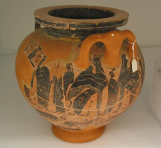 Wedding Vessel, Lebes Gamikos, with Winged Sphinxes