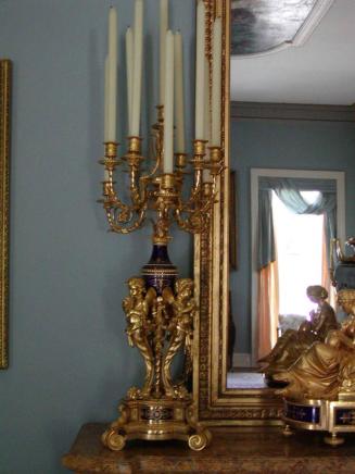 Candelabra, part of three-piece Mantel Garniture