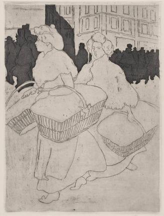 Les Blanchisseuses reportant l'ouvrage (Laundresses Carrying Back Their Work)