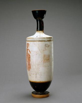 White-Ground Lekythos with Young Man and Woman