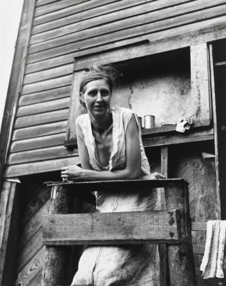 Unemployed Miner's Wife Suffering from Tuberculosis, on Porch of Company Owned House, Marine, West Virginia