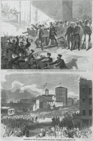 Expulsion of Negroes and Abolitionists from Tremont Temple, Boston, Massachusetts, on December 3, 1860