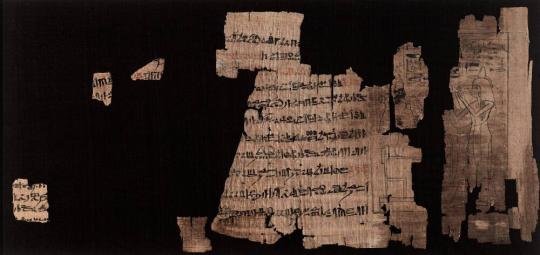 Papyrus with Hieratic Inscription about Neskhonsu, the Singer of the Great God Amun