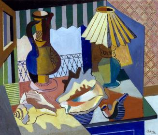 Still Life with Lamp, Pitcher, Pipe and Shells