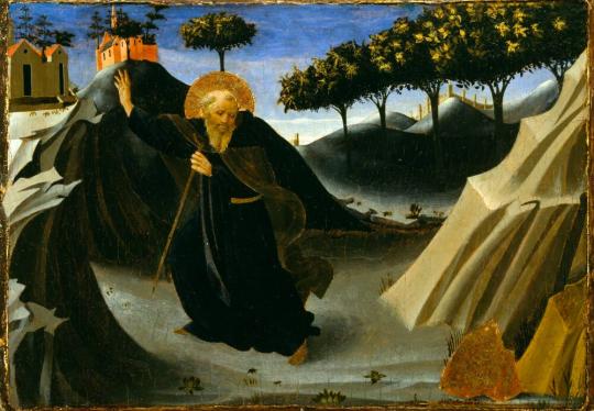 Saint Anthony Abbot Shunning the Mass of Gold