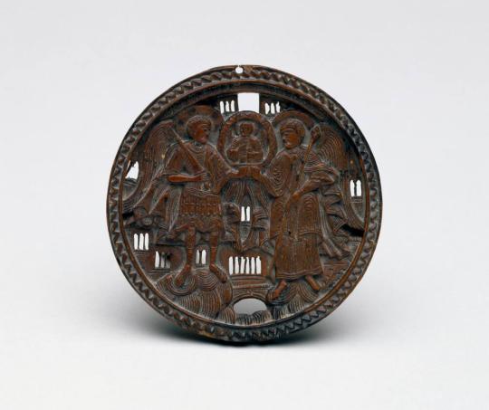 Medallion: Two Archangels